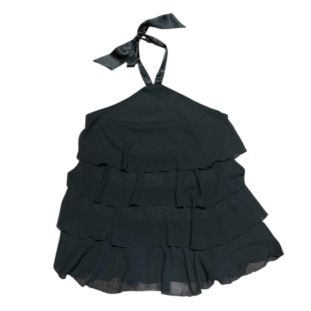 Lane Bryant Elegant Black Satin Skirt